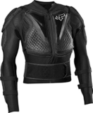 Fox Racing Youth Titan Sport Schutzjacke – CE‑zertifizierter Ganzkörperschutz mit belüftetem Stretch‑Gewebe, herausnehmbarem Rückenprotektor & robusten Brust‑/Schulter‑/Ellbogenplatten, Schwarz , OS, 66.33