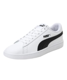 PUMA Unisex Puma Smash v2 L Low-Top, Puma White-Puma Black, 43 EU,