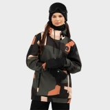 🔥Snowboardjacke für Damen W1-W Sandboard – Schwarz – Braun🔥