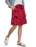 Street One Knielanger Rock mit Print und Volant Salsa red 46,